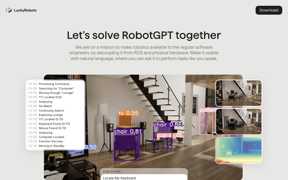 LuckyRobots: Empowering Robotics with AI for Software Engineers