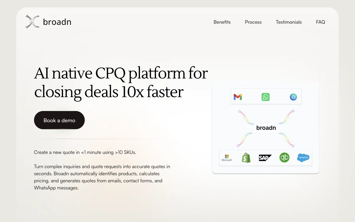 broadn: AI-Powered CPQ Platform for Faster Deals and Quotes