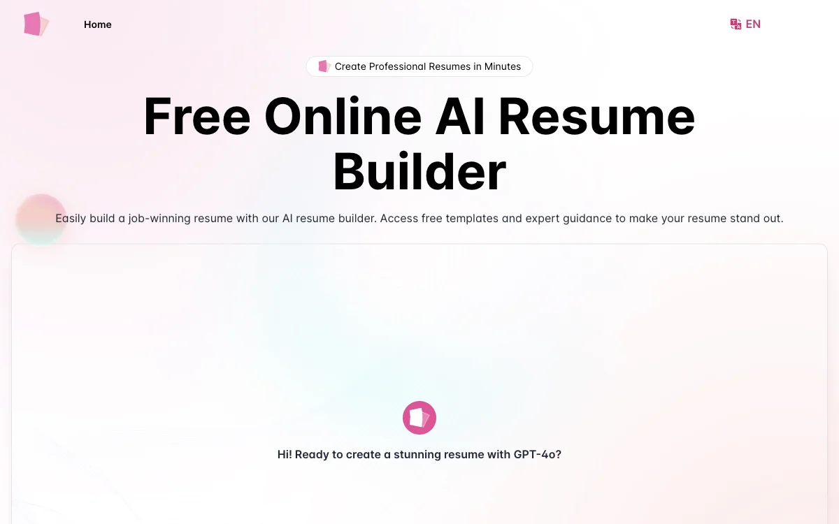 AIResumeBuilder.me：轻松在线创建专业简历