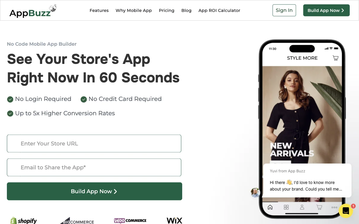 AppBuzz: Boost Conversions with No Code Mobile App Builder