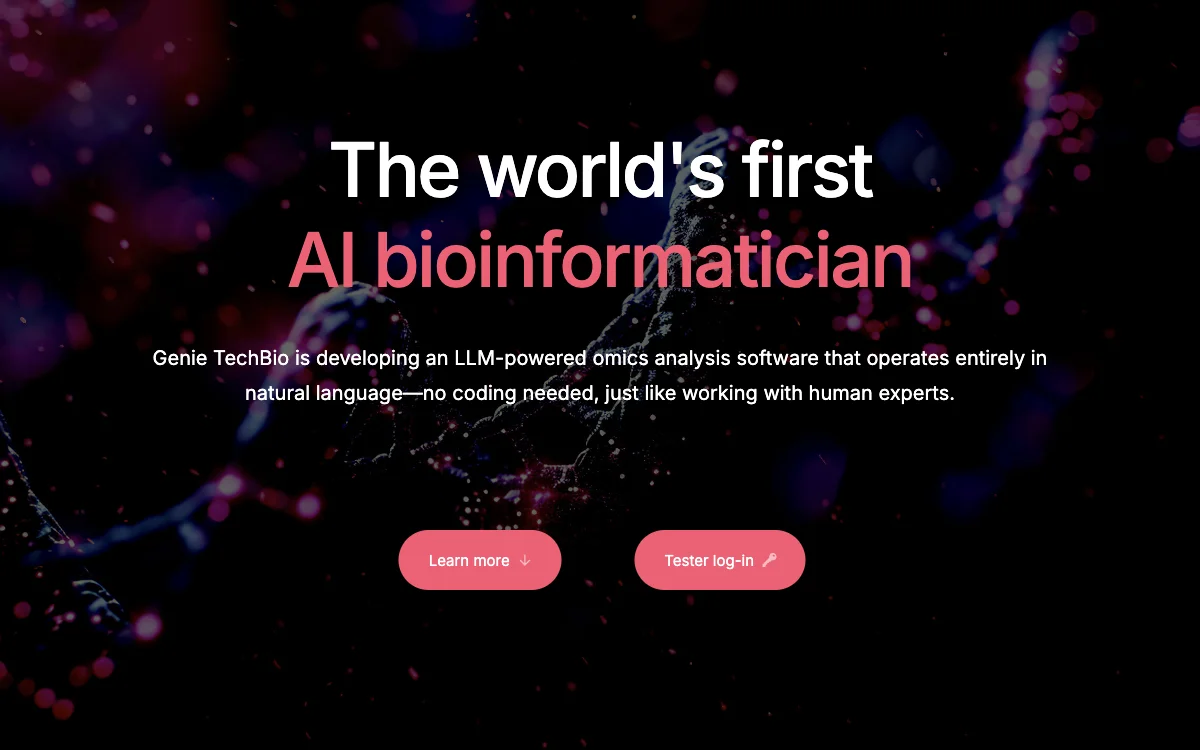 Genie TechBio：无需编程的LLM驱动组学分析软件