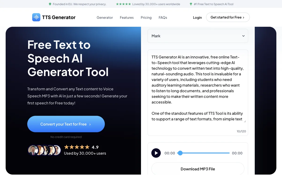 TTS Generator AI: Transform Text to Speech Easily