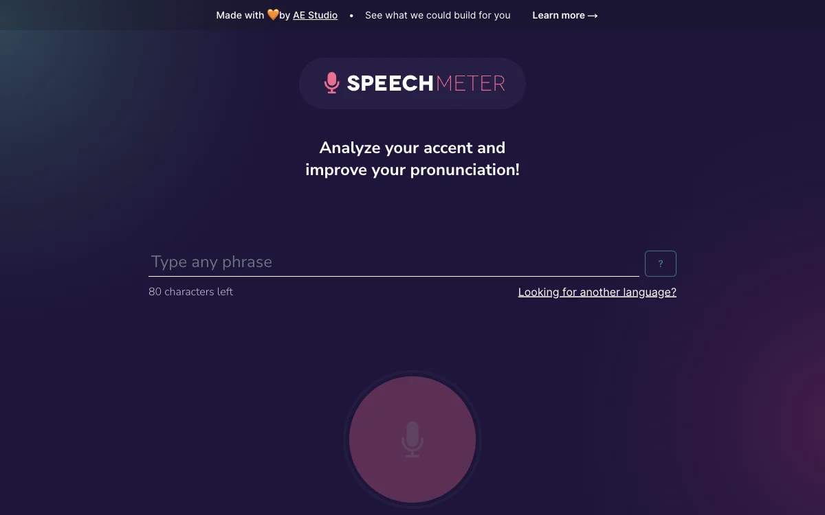 Speech Meter: تحليل لهجاتك وتحسين نطقك باستخدام الذكاء الاصطناعي