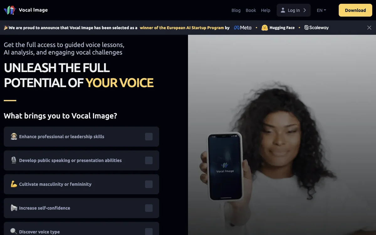 Vocal Image: Transform Your Voice with AI Coaching