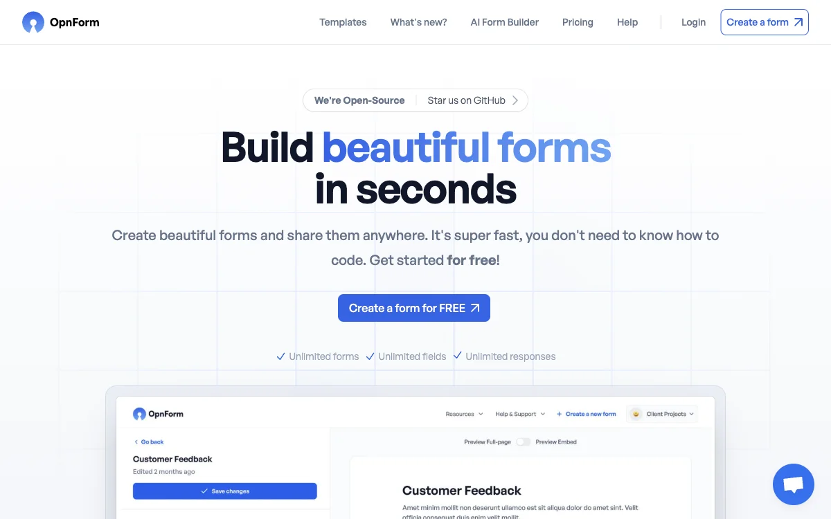 OpnForm: Build Beautiful Forms with Ease