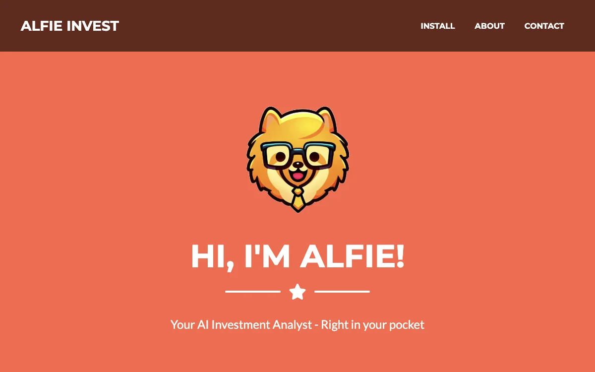 Alfie: Your AI Investment Advisor for Informed Decisions