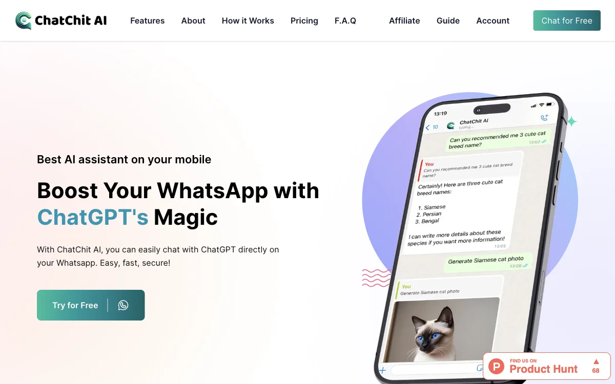 ChatChit AI: Transform Your WhatsApp Chats with AI