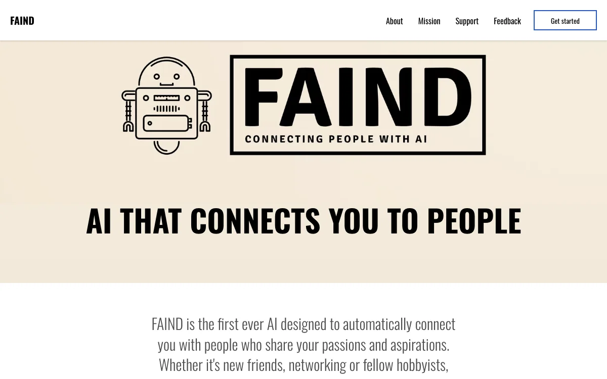 FAIND - Connect with Like-Minded Individuals