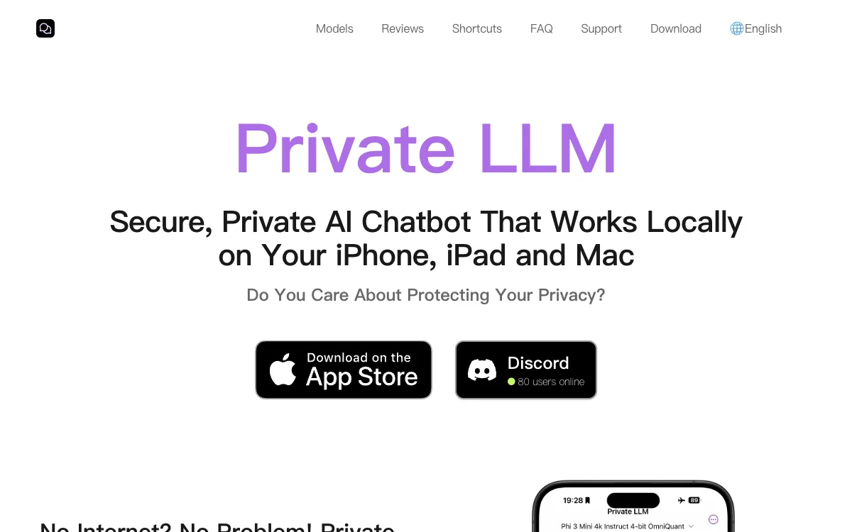 Private LLM：iOS 与 macOS 的安全私密 AI 助手