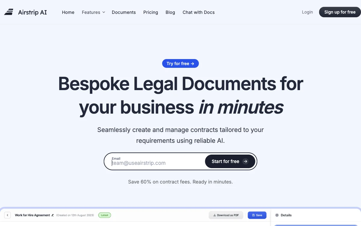 Airstrip AI: Empowering Businesses with AI-Powered Legal Solutions