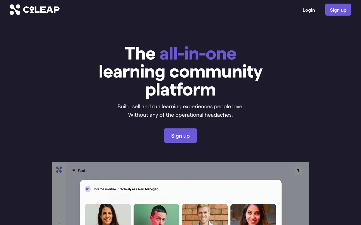 Coleap: Empowering Learning Communities with AI