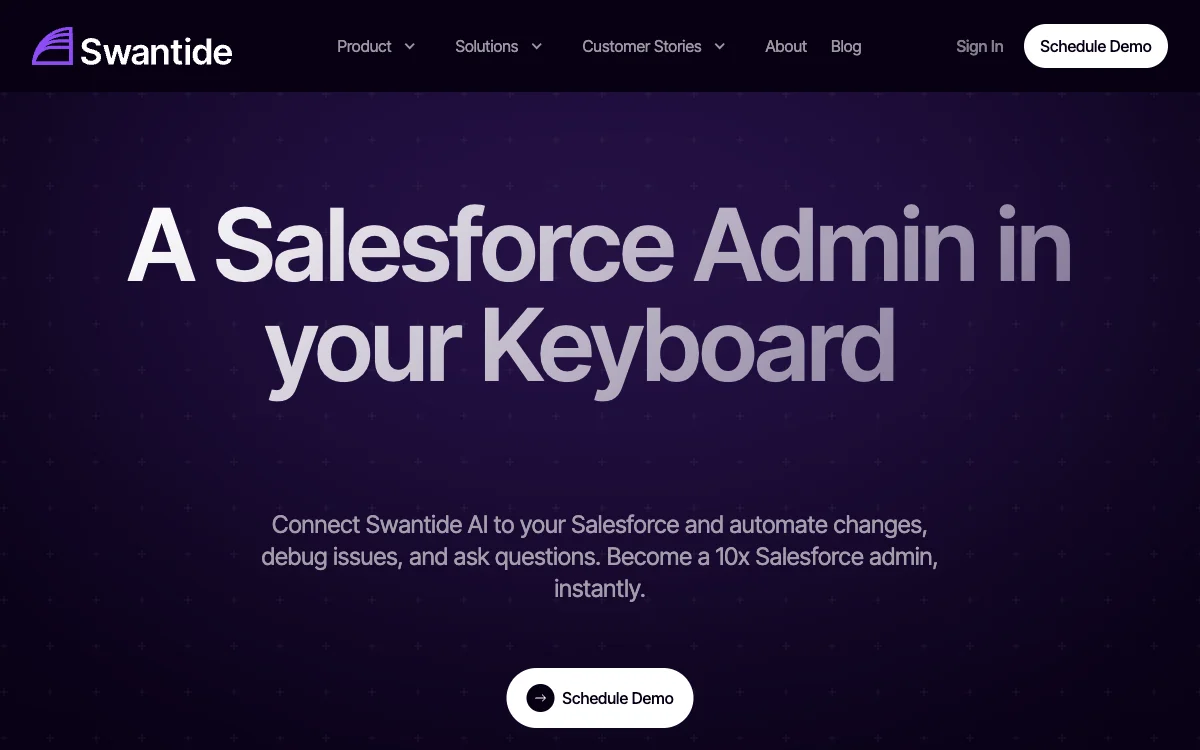 Swantide: قوة AI في Salesforce