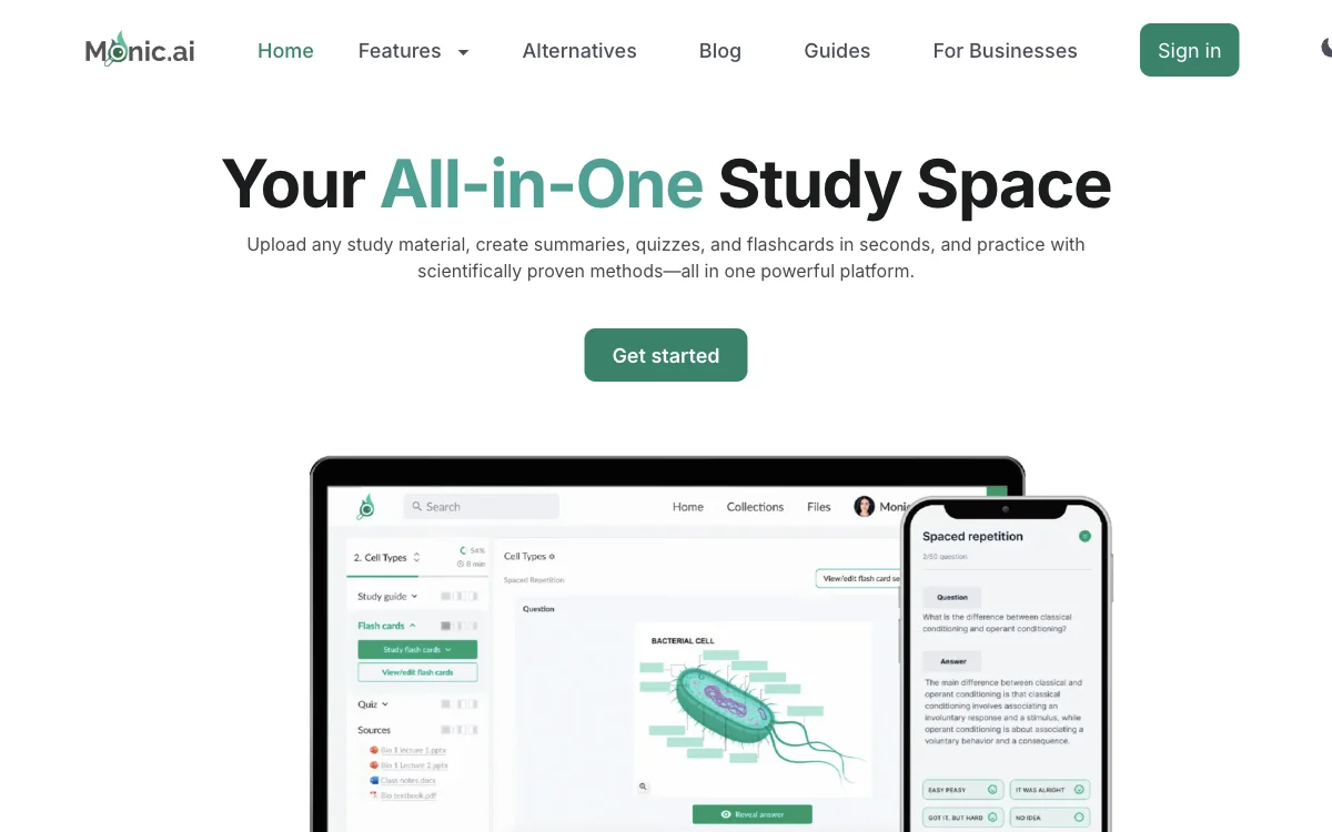 Monic.ai: Your All-in-One AI-Powered Study Solution for Effective Learning