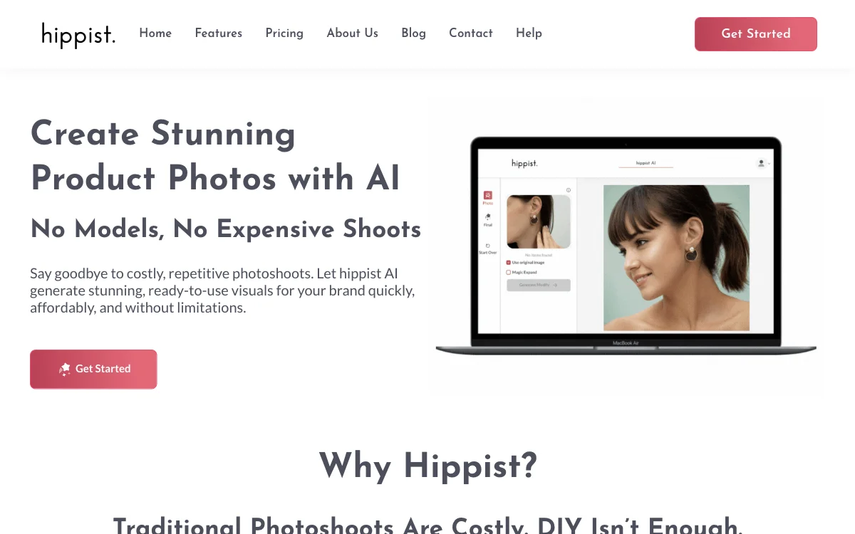 Hippist: AI-Powered Stunning Product Photo Creation