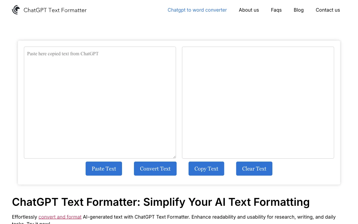 ChatGPT Text Formatter: Упрощение форматирования текста от AI