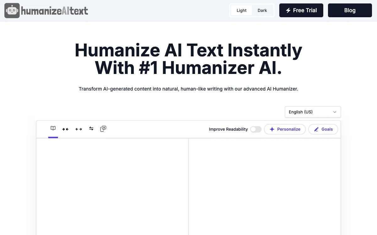 Kostenloser Online Humanize AI Text Converter – KI-Text in menschlichen Text umwandeln