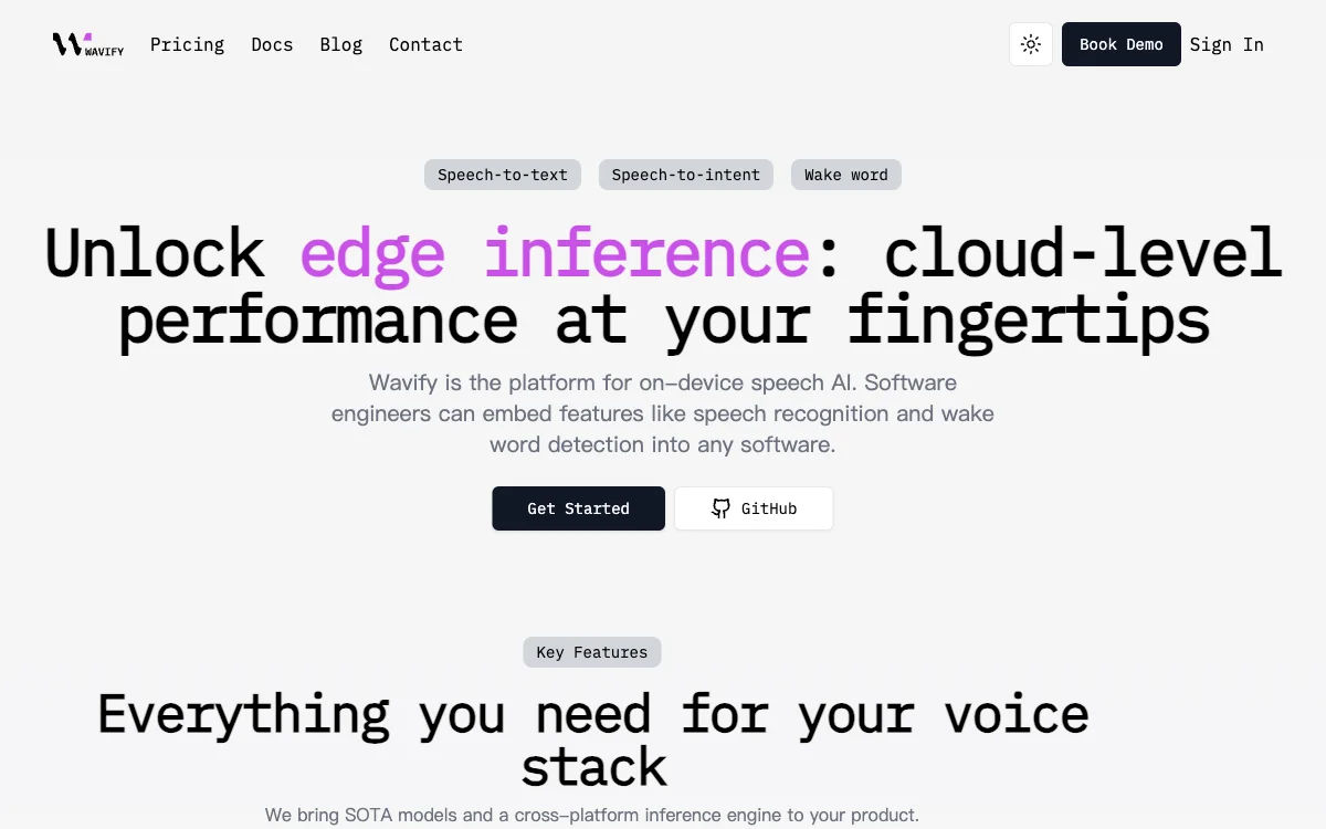 Wavify: Revolutionizing On-Device Speech AI