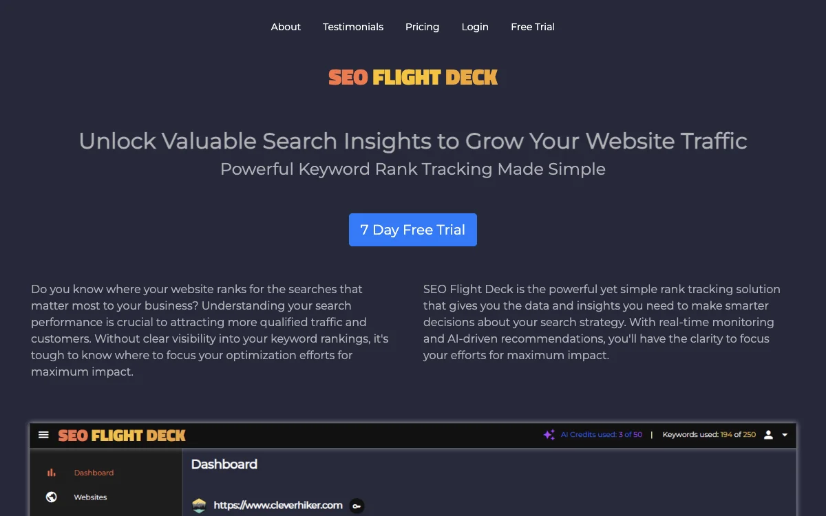 SEO Flight Deck: Unlock Valuable Search Insights for Website Traffic Growth