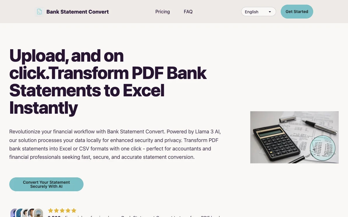 Bank Statement Convert: تحويل البيانات المصرفية بسهولة باستخدام التكنولوجيا الذكية