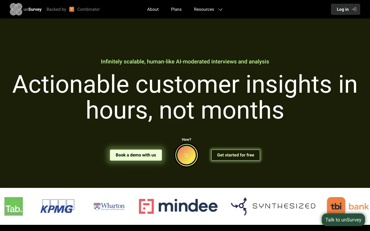 unSurvey: Insights de clientes en pocas horas