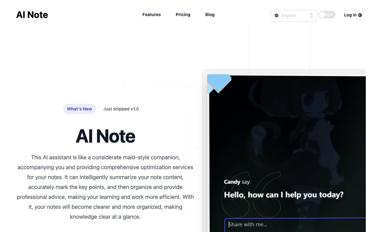 AI Note Helper - Intelligente Optimierung Ihrer Notizen | Begleiter-Assistent