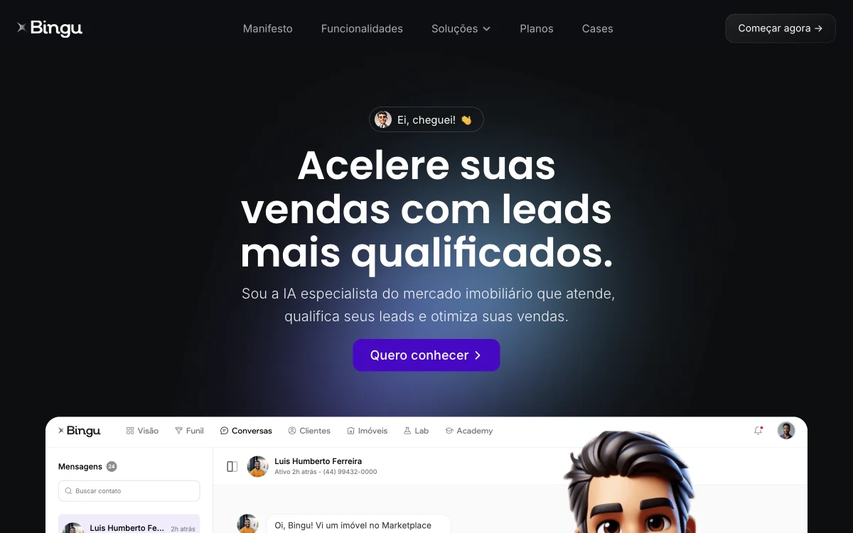 Bingu • IA do mercado imobiliário: Accelerate Your Real Estate Sales