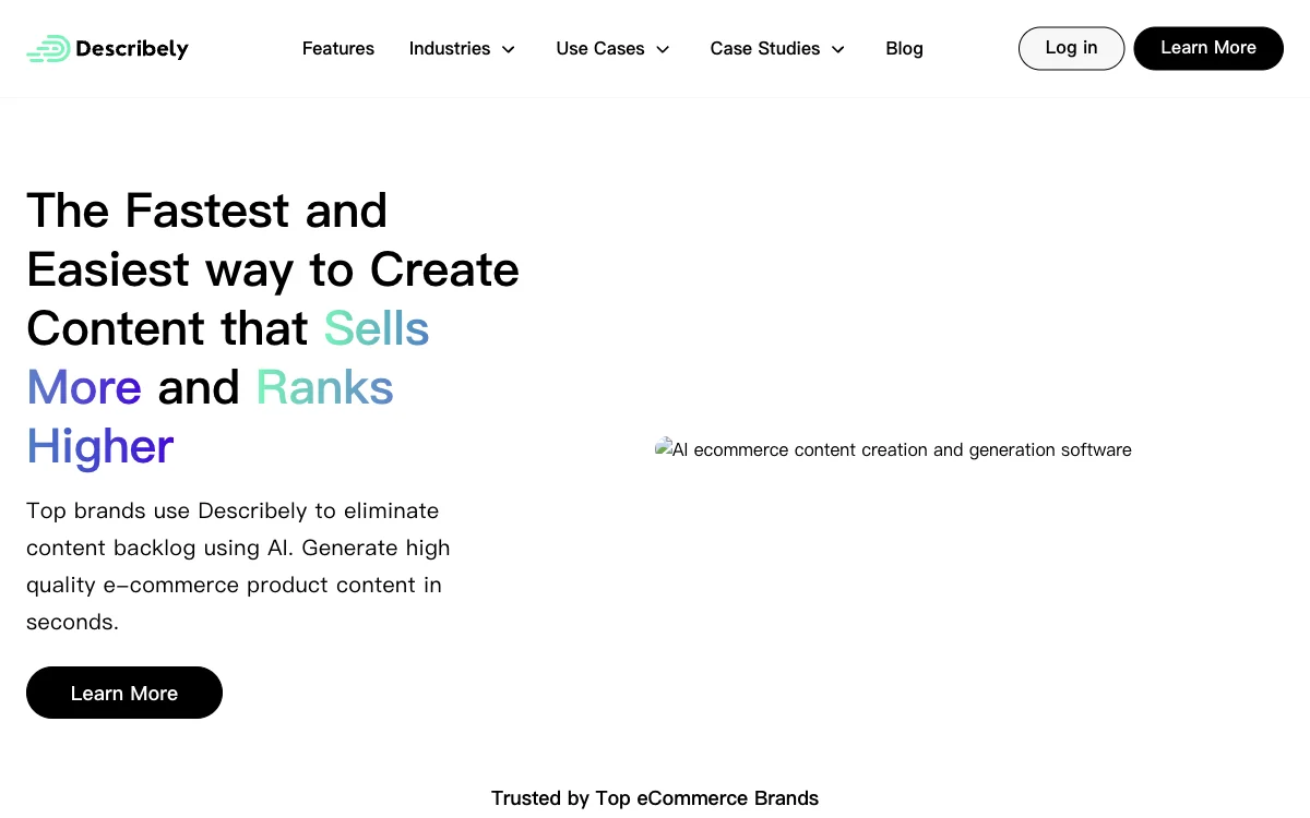 Describely: The AI-Powered E-commerce Content Generation Solution