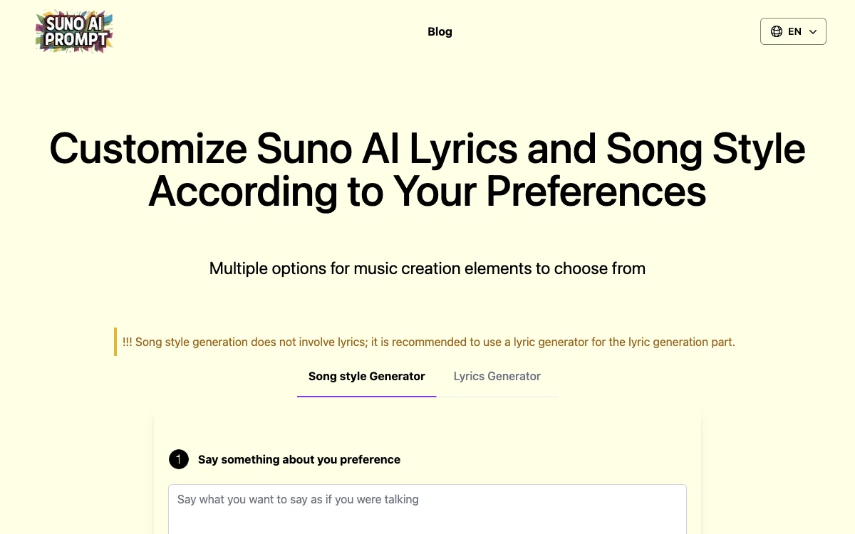 Suno AI: Unlock Your Musical Creativity with Customizable Prompts and Lyrics Generation