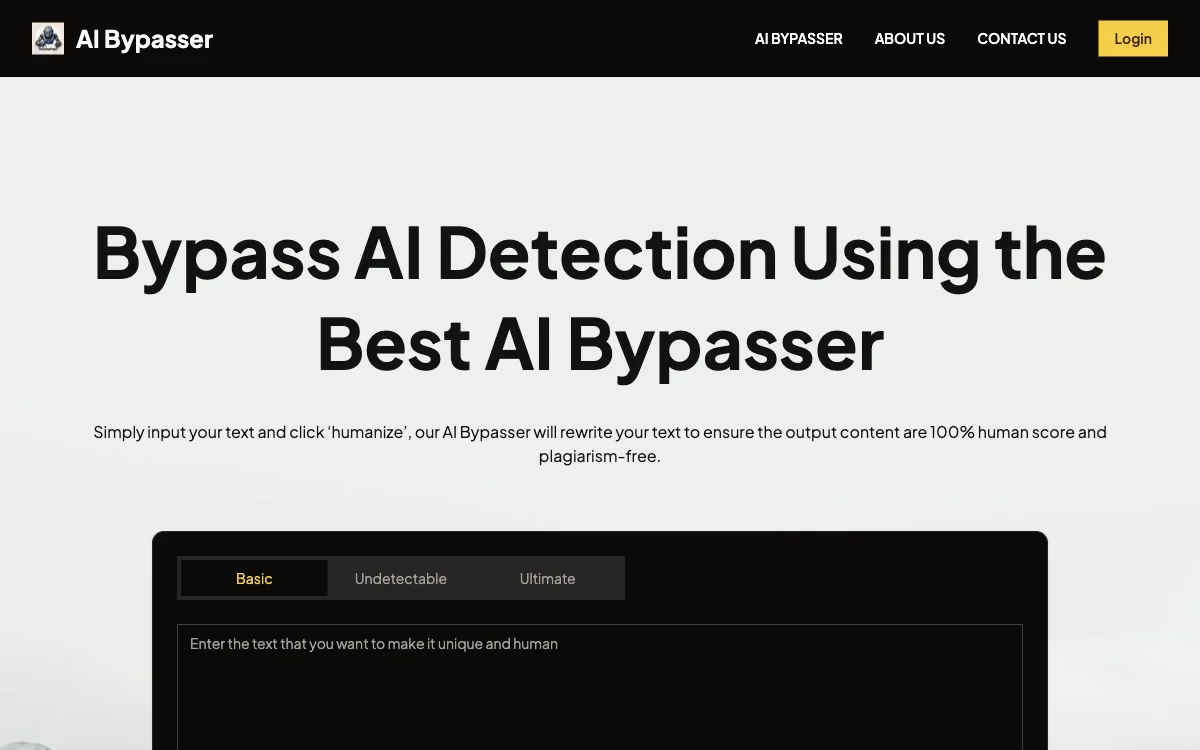 AI Bypasser: Bypass AI Detection for Quality Content