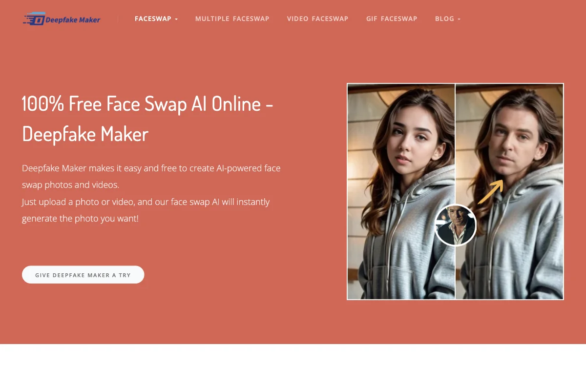 100% Free Face Swap AI Online for Photos & Videos - Deepfake Maker: إنشاء الصور والفيديوهات بتبادل الوجوه بسهولة باستخدام الذكاء الاصطناعي