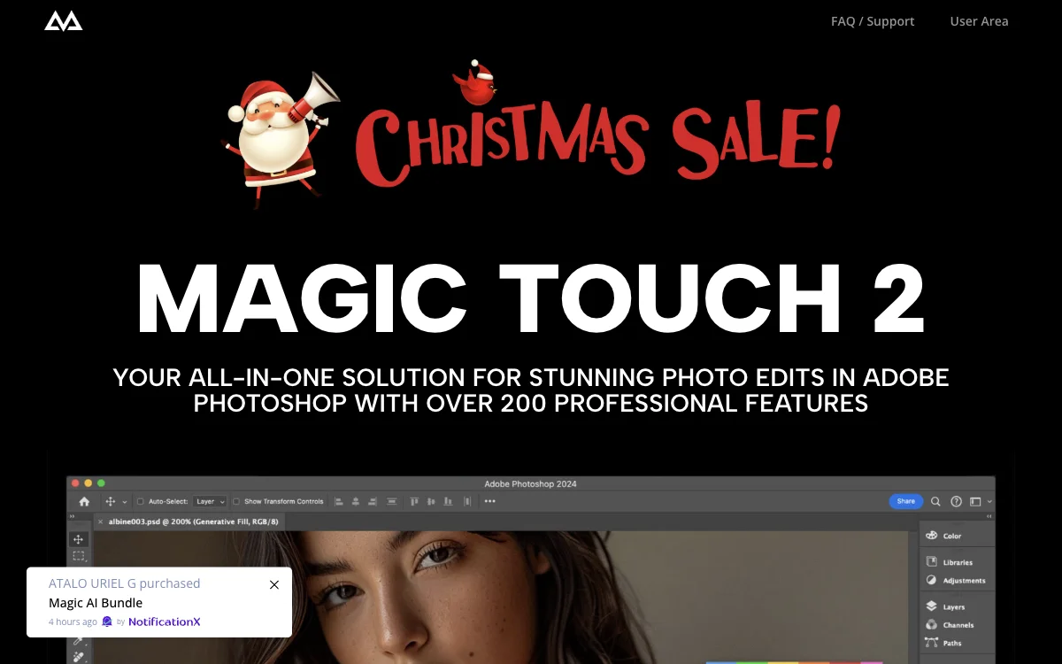 Magic Touch 2: AI-Powered Photo Editing Plugin for Photoshop