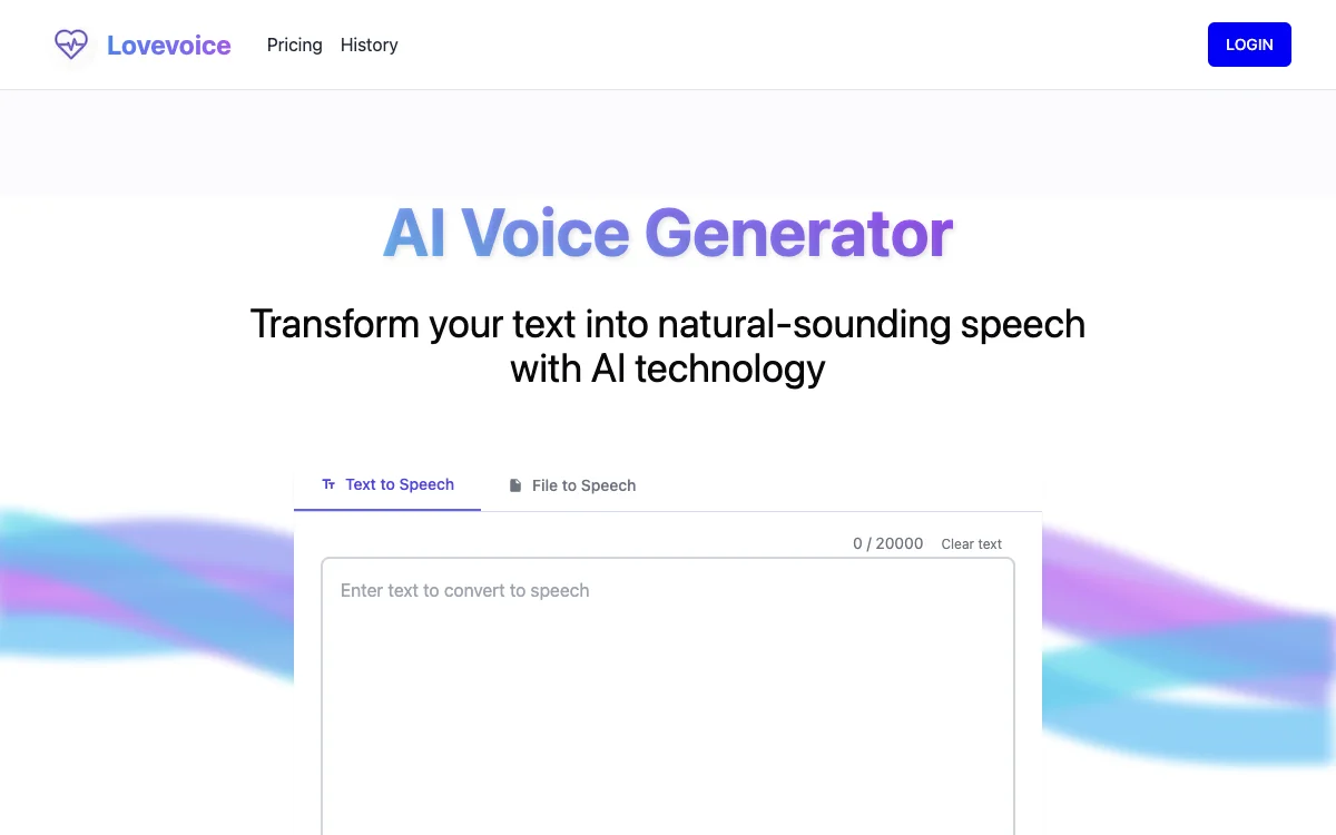 Lovevoice AI Voice Generator: Trasforma il testo in parlato in modo innovativo