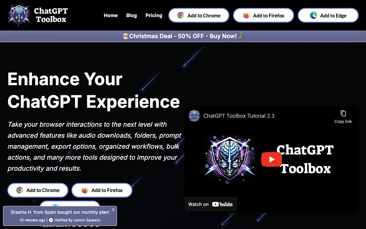 ChatGPT Toolbox: Mejora tu Experiencia en el Navegador