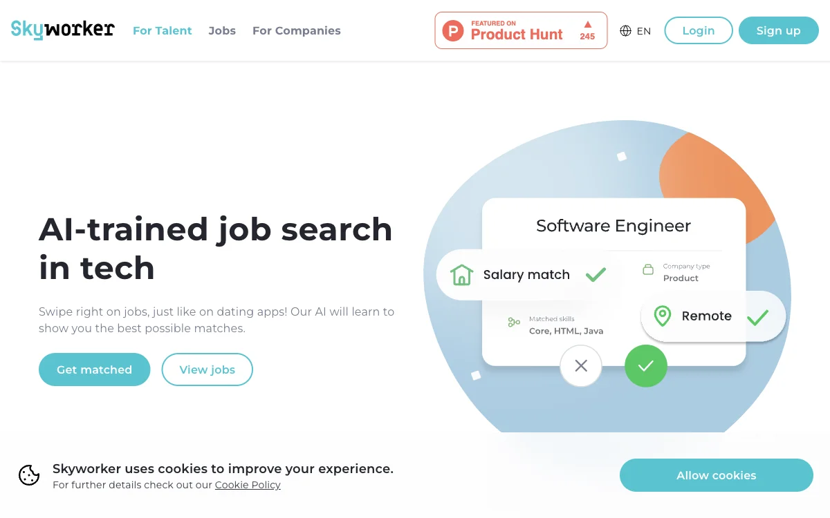 Skyworker.ai：科技求职的 AI 精准匹配