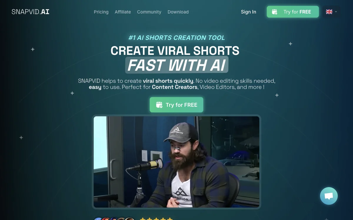 SNAPVID.AI: The Ultimate AI-Powered Viral Shorts Creation Tool