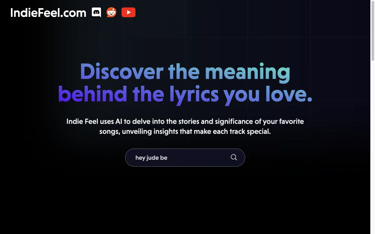 Indie Feel: Unveiling Song Lyrics' Secrets with AI