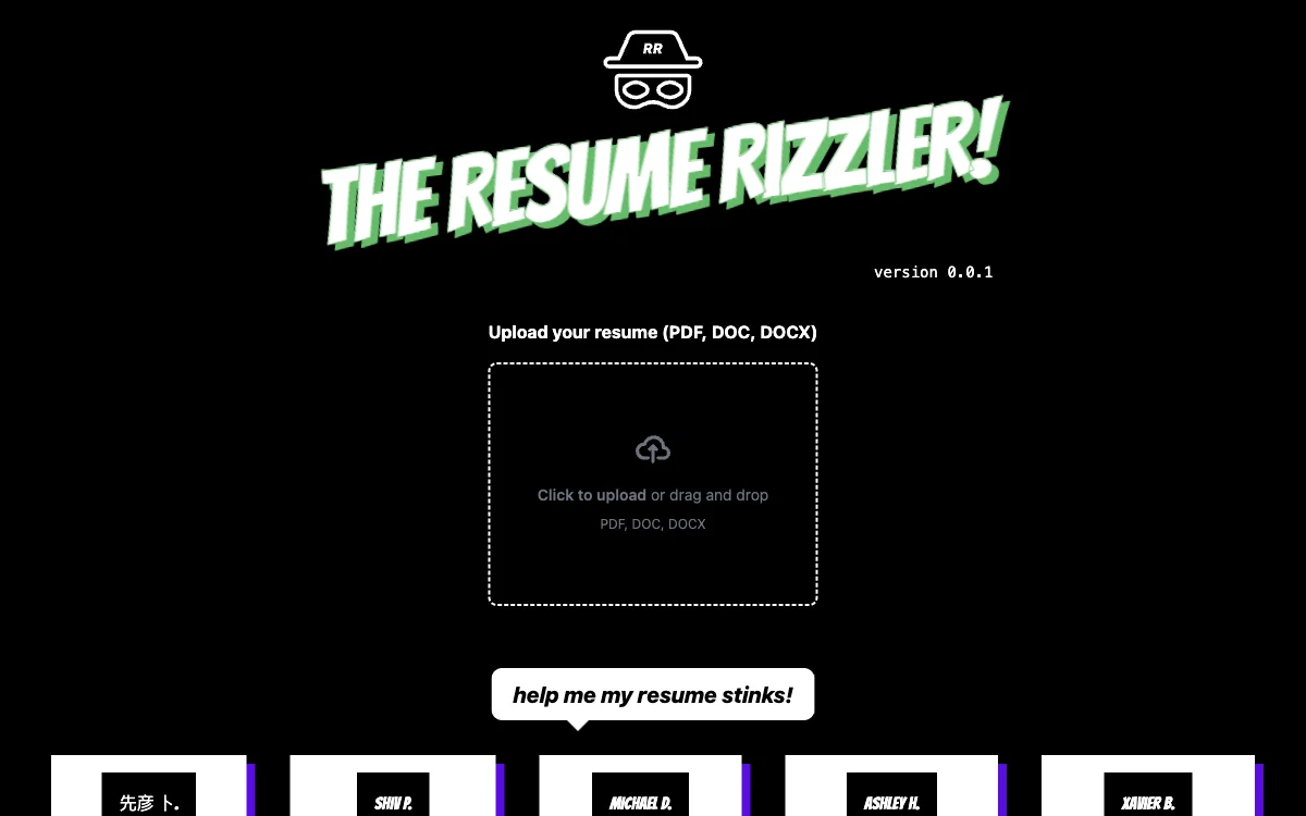 Resume Rizzler | 用AI技术拯救你的简历