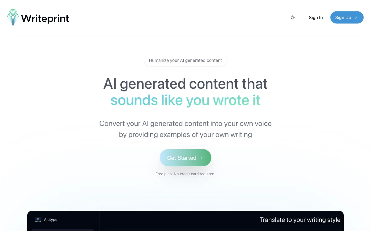 Writeprint.ai: Humanizando el Contenido de IA