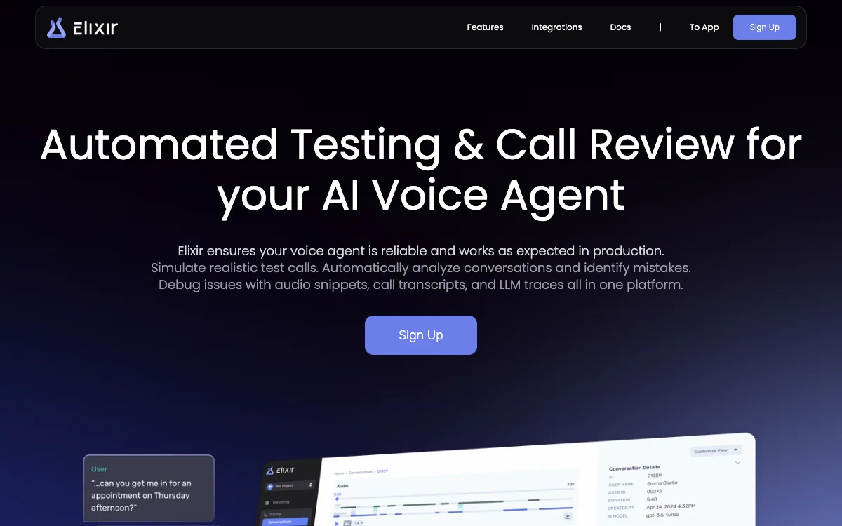 Elixir - Đọc và Đọc lại Voice Agent AI của bạn một cách hiệu quả