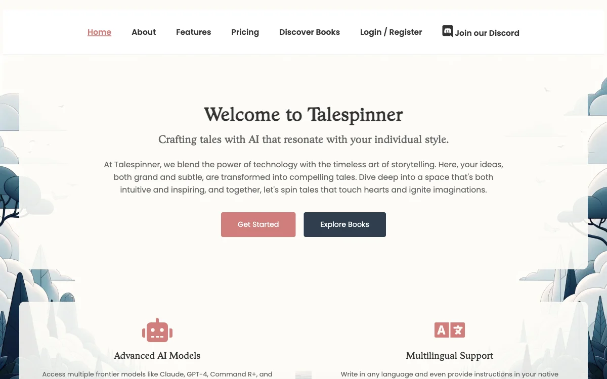 Talespinner - Revolutionize Storytelling with AI