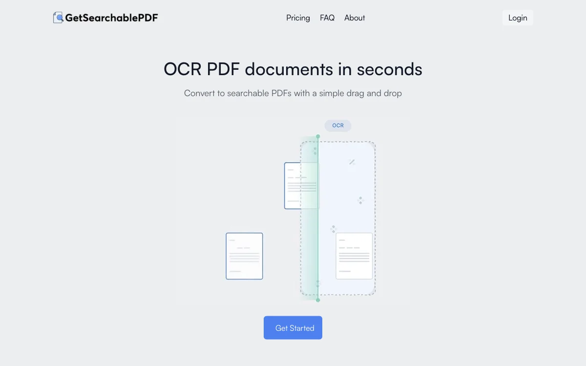 GetSearchablePDF: 快速转换 PDF 为可搜索文档