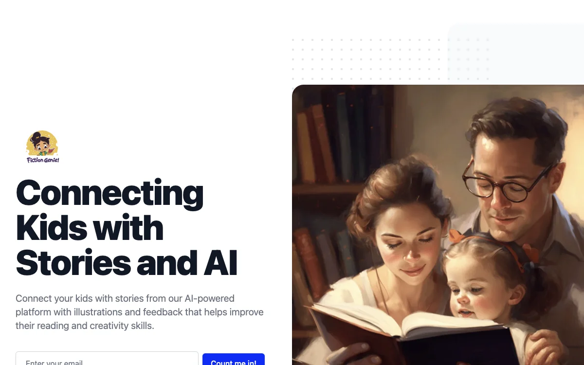 FictionGenie: AI-Powered Kids' Stories for Enhanced Reading and Creativity