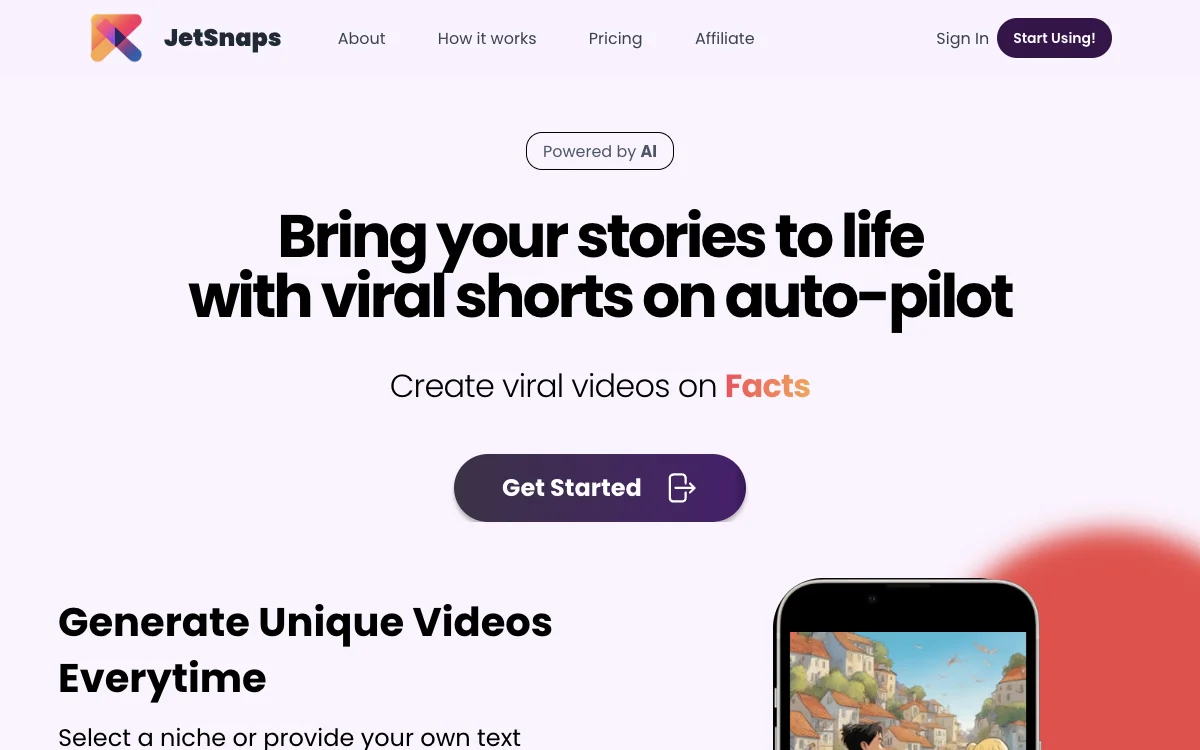 JetSnaps: Automating Viral Video Creation