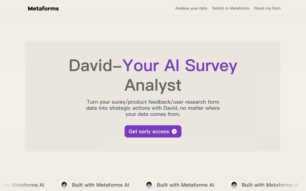 David - De Toffe AI Surveyanalist Voor Jouw Data