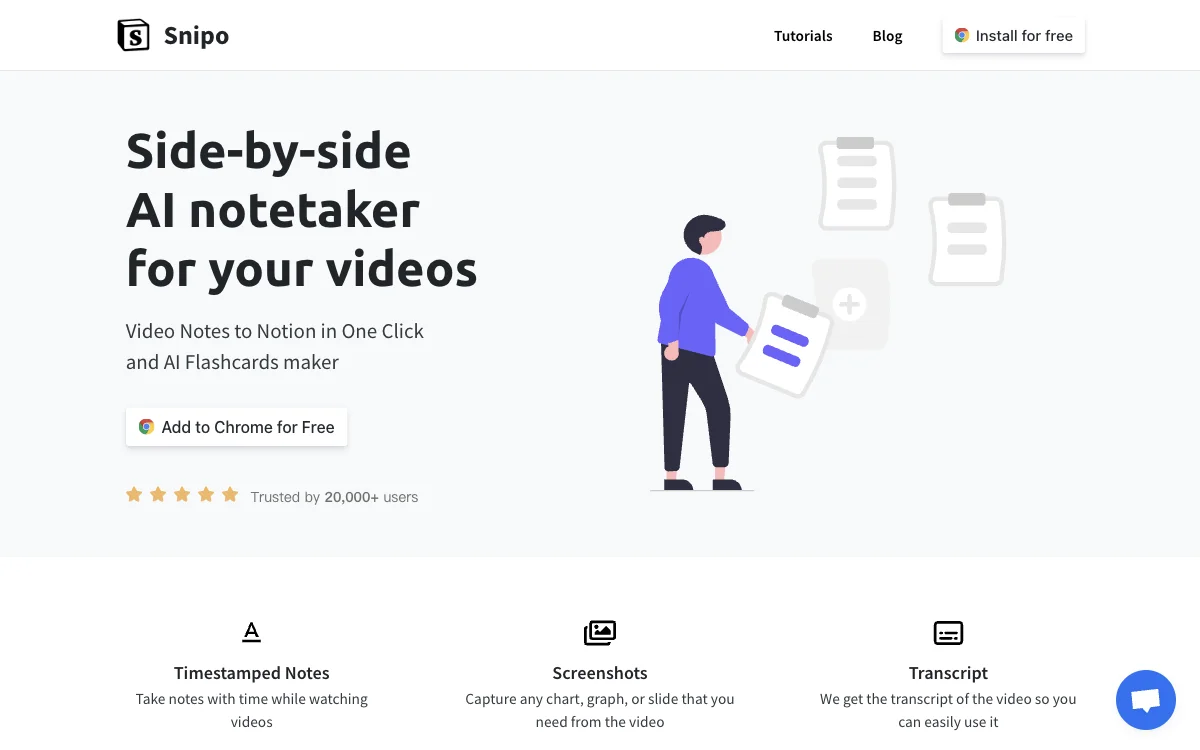 Snipo: The AI-Powered Video Note-Taking and Flashcards Maker for Enhanced Learning