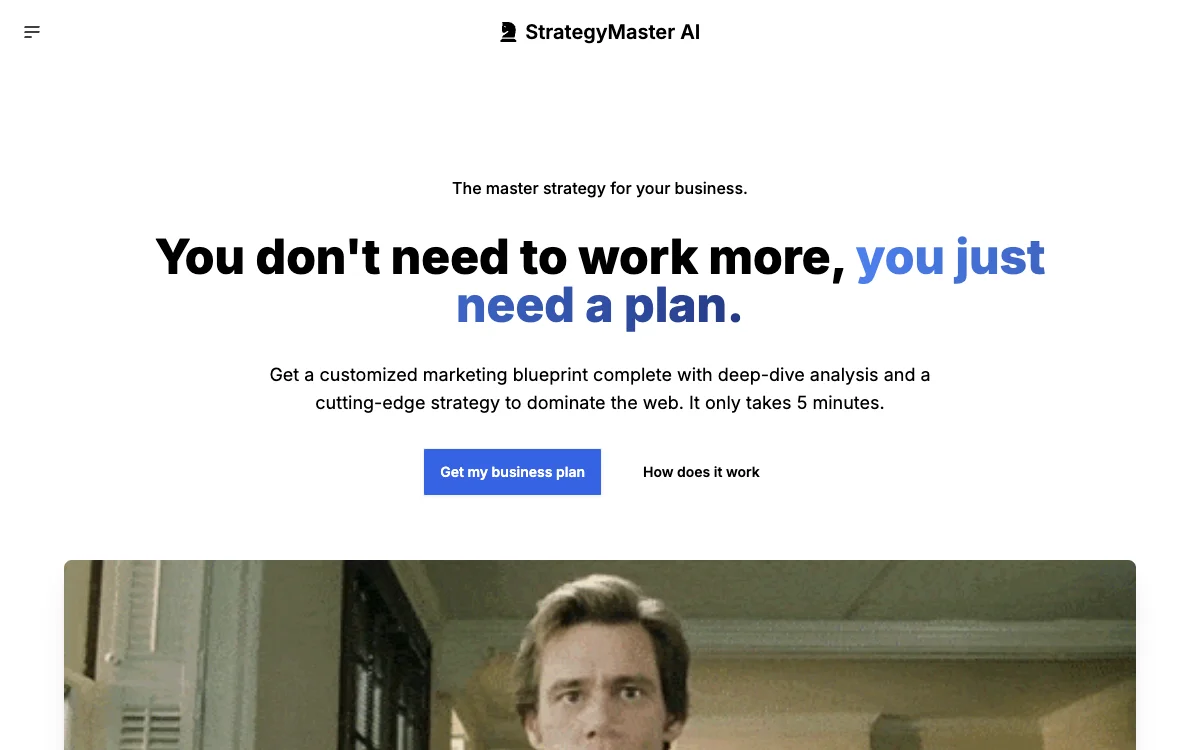 StrategyMaster AI: Быстрый и эффективный способ создать маркетинговый план для бизнеса