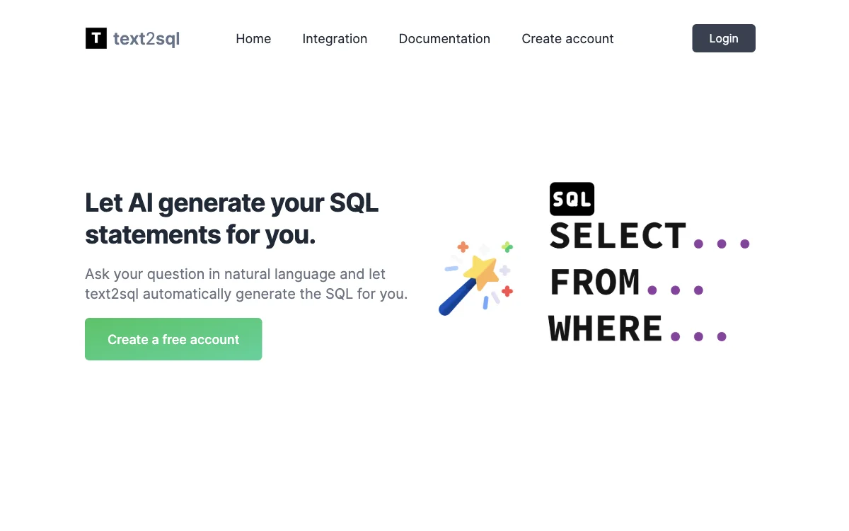 text2sql: Transform Natural Language into SQL Queries with AI