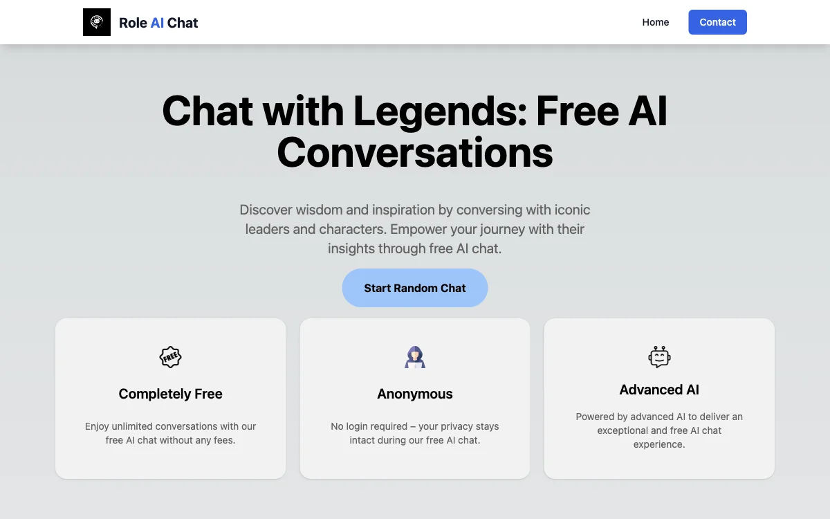 Role AI Chat ฟรี: คุยกับผู้มีชื่อเสียงไม่จำกัด