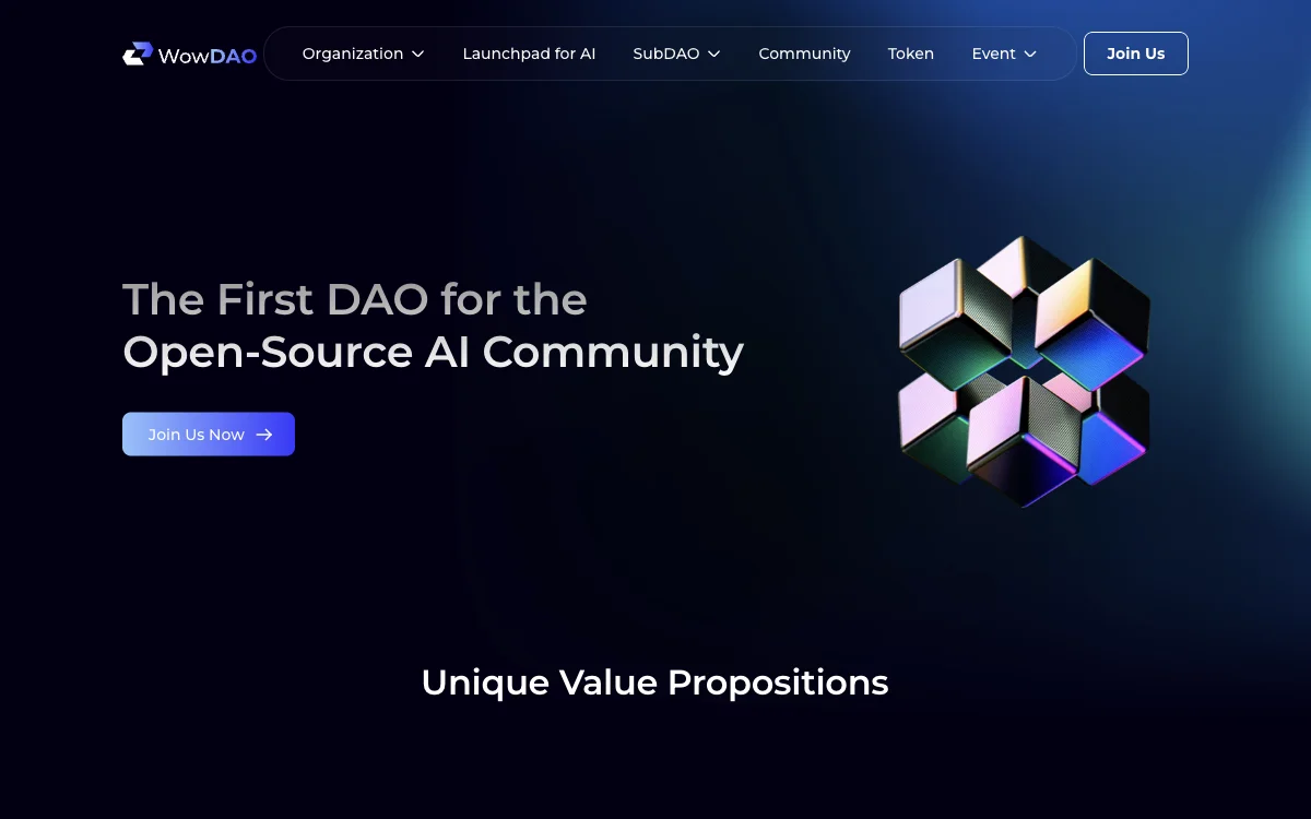 WowDAO - Empowering the Open-Source AI Community