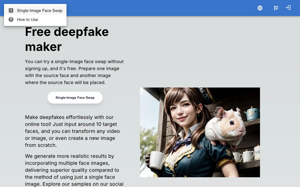 Genice Free - Công cụ tạo deepfake miễn phí